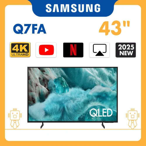 [额外95折|送WiFi 4位USB拖板] Samsung - 43" QLED 4K Q7FA 智能电视QA43Q7FAAJXZK 43Q7FA【秋季家电家品节】